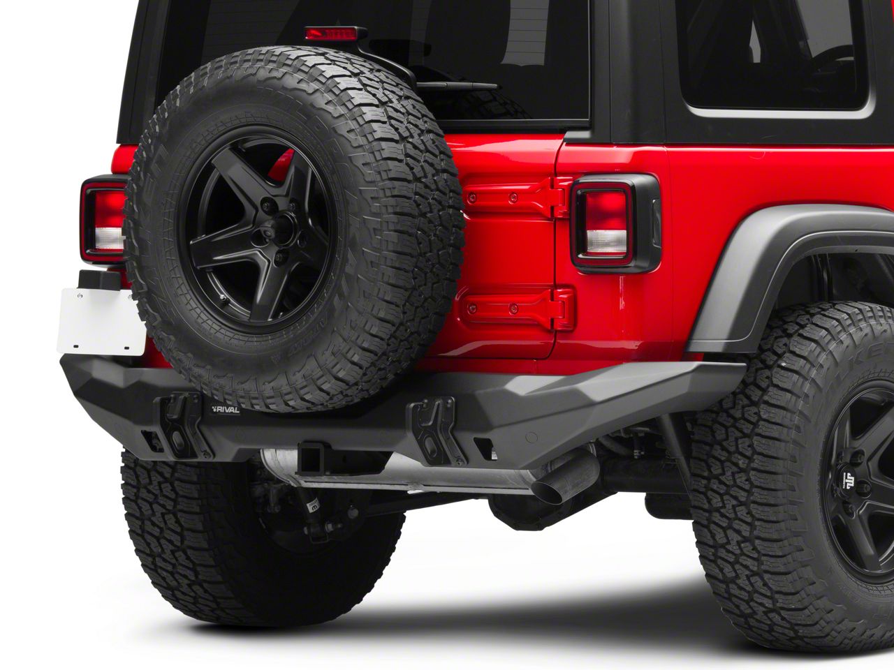 RIVAL 4x4 Jeep Wrangler FullWidth Aluminum Rear Bumper J137697JL (18