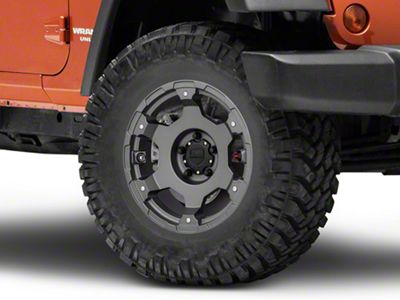 Teraflex Nomad Off-Road Base Titanium Gray Wheel; 17x8.5 (07-18 Jeep Wrangler JK)