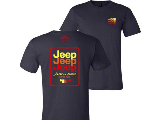 Men's Jeep Echo T-Shirt; Navy Blue