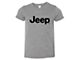 Youth Jeep Logo T-Shirt; Gray