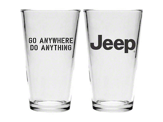 Jeep Go Anywhere Do Anything Pint Glass
