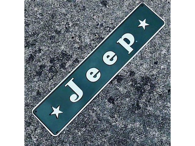 Vintage Stars Jeep Logo Sign