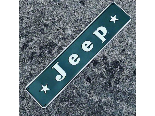 Vintage Stars Jeep Logo Sign