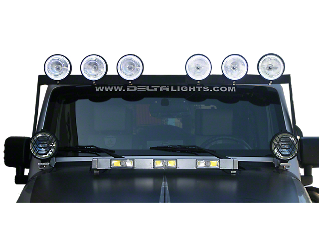 Delta 52-Inch Horizon Bolt 500 Roof LED Light Bar with Halos (18-23 Jeep Wrangler JL, Excluding 4xe)