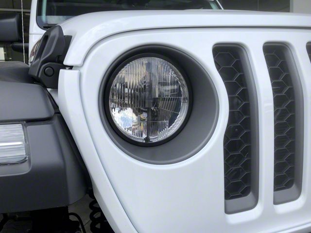 Delta Lights 7-Inch Quad-Bar LED Headlights; Chrome Housing; Clear Lens (20-24 Jeep Gladiator JT)