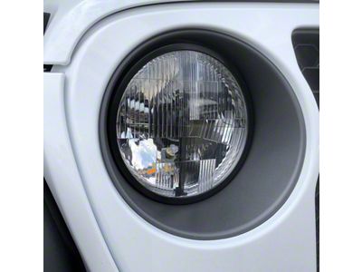Delta Lights 7-Inch Quad-Bar Xenon Headlights; Chrome Housing; Clear Lens (18-24 Jeep Wrangler JL)