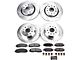 PowerStop Z23 Evolution Sport Brake Rotor and Pad Kit; Front and Rear (20-24 Jeep Gladiator JT)