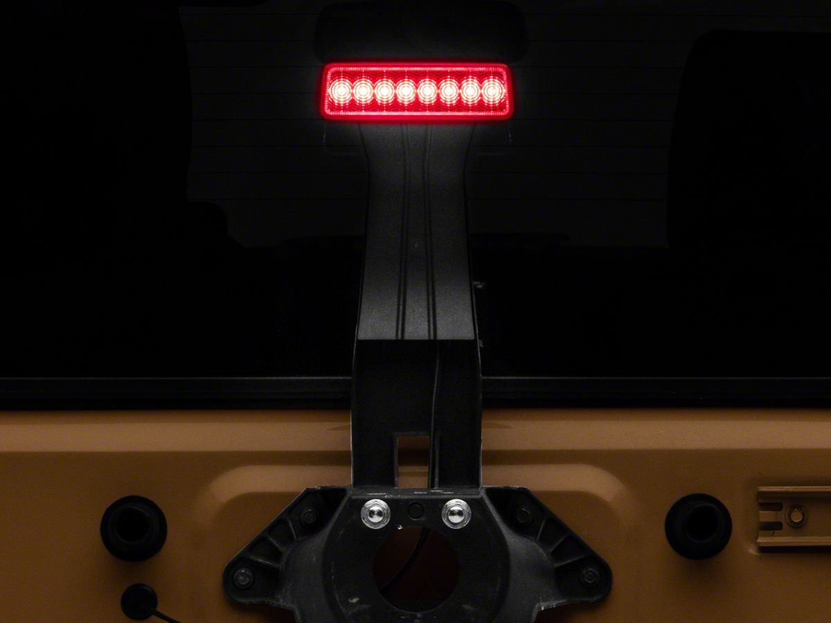 Raxiom Jeep Wrangler Axial Series Hyper Flash LED Third Brake Light; Red  J137870 (07-18 Jeep Wrangler JK) - Free Shipping