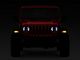 7-Inch LED Headlights with Partial Halo; Black Housing; Clear Lens (18-24 Jeep Wrangler JL)