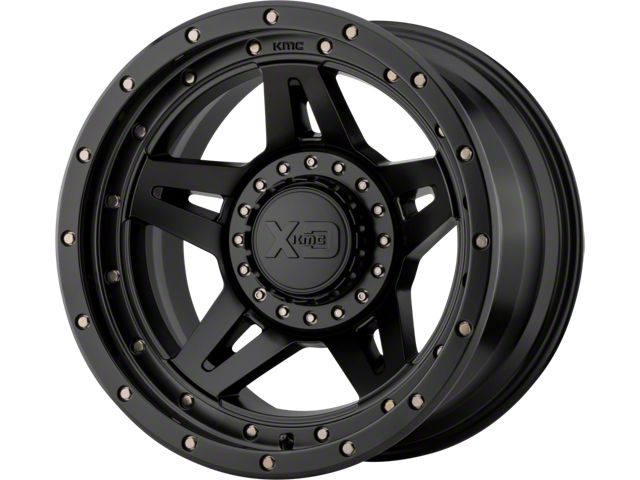 XD Brute Satin Black Wheel; 17x9 (07-18 Jeep Wrangler JK)