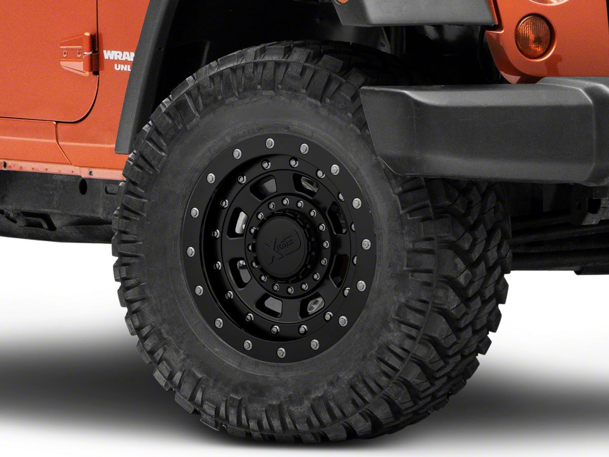 XD Jeep Wrangler FMJ Satin Black Wheel; 17x9 XD13779035712N (07-18 Jeep  Wrangler JK)