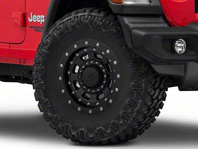 XD FMJ Satin Black Wheel; 17x9 (18-23 Jeep Wrangler JL)