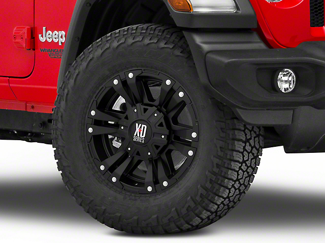 XD Monster II Satin Black Wheel; 18x9 (18-23 Jeep Wrangler JL)