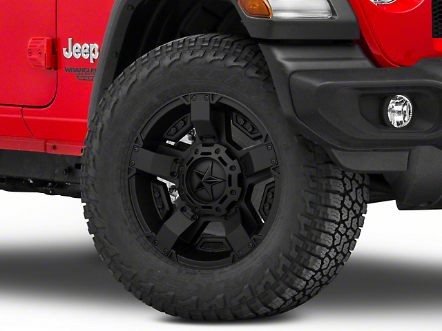 XD Rockstar II Matte Black Wheel; 18x9 (18-23 Jeep Wrangler JL)