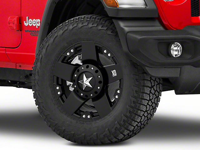 XD Rockstar Matte Black Wheel; 18x9 (18-23 Jeep Wrangler JL)