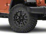 Pro Comp Wheels 62 Series Apex Satin Black Milled Wheel; 17x9 (99-04 Jeep Grand Cherokee WJ)