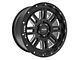Pro Comp Wheels 61 Series Cognos Satin Black Milled Wheel; 17x9 (20-24 Jeep Gladiator JT)