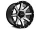 Pro Comp Wheels Patriot Gloss Black Machined Wheel; 17x9 (18-24 Jeep Wrangler JL)