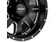 Pro Comp Wheels Trilogy Satin Black Milled Wheel; 17x9 (07-18 Jeep Wrangler JK)