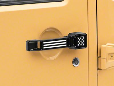 RedRock Aluminum Door and Tailgate Handle Set; Stars and Stripes (07-18 Jeep Wrangler JK 4-Door)