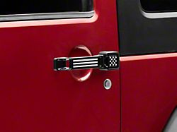 RedRock Aluminum Door and Tailgate Handle Set; Stars and Stripes (07-18 Jeep Wrangler JK 2-Door)