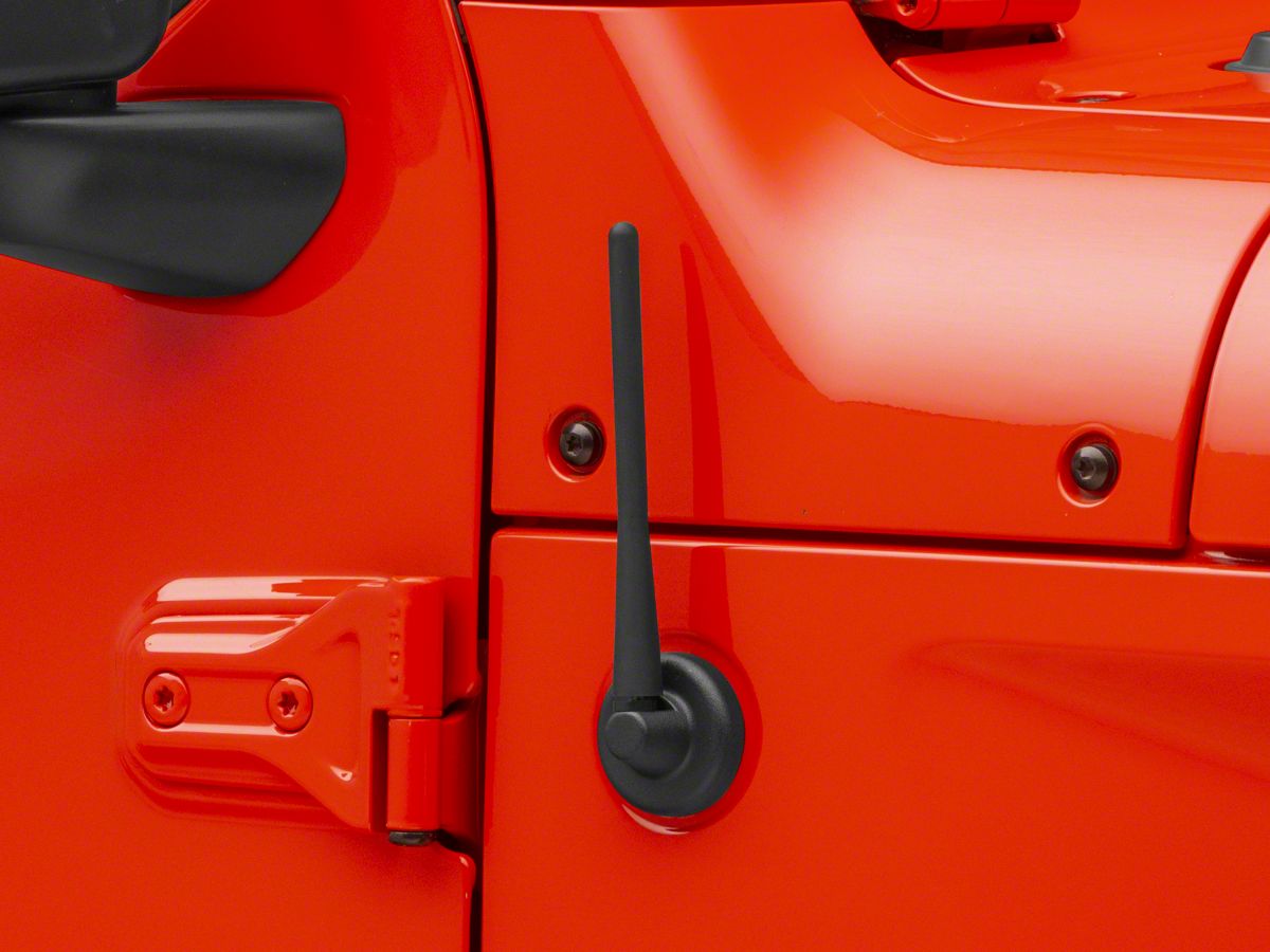 RedRock Jeep Wrangler Off-Road Black Antenna;  J137987 (Universal;  Some Adaptation May Be Required) - Free Shipping