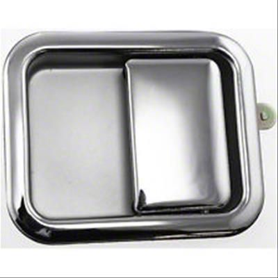 Replacement Exterior Full Door Handle; Chrome; Driver Side (87-06 Jeep Wrangler YJ & TJ)