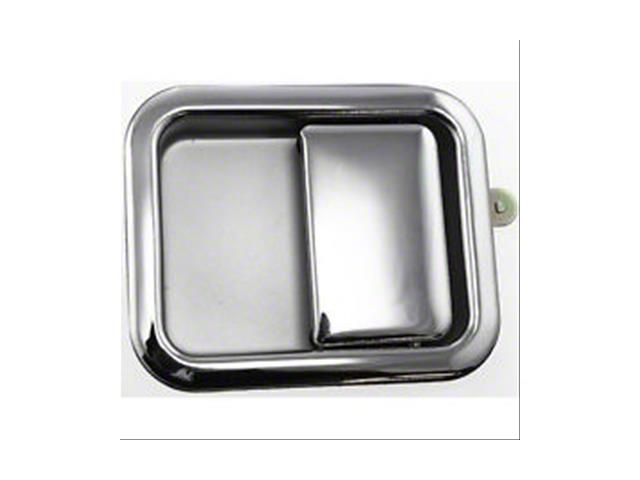 Replacement Exterior Full Door Handle; Chrome; Driver Side (87-06 Jeep Wrangler YJ & TJ)