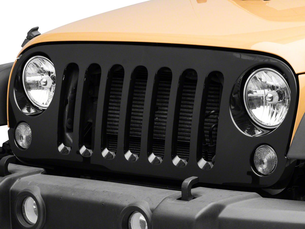 Total 63+ imagen jeep wrangler black front grille