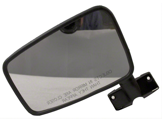 Replacement Manual Full Door Mirror; Driver Side (87-95 Jeep Wrangler YJ)
