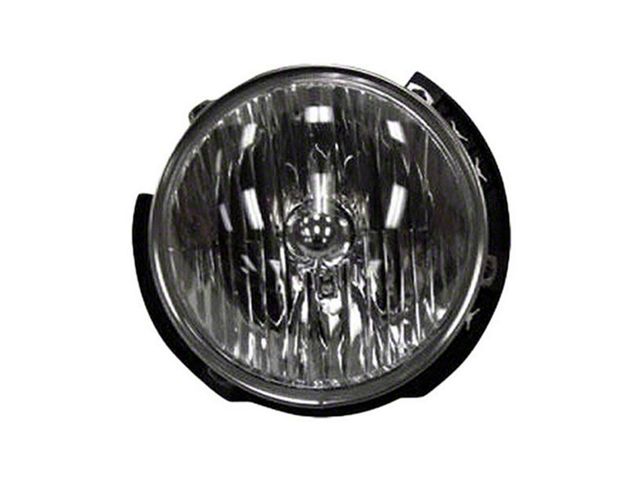 OE Certified Replacement 7-Inch Round Halogen Headlight; Chrome Housing; Clear Lens; Driver Side (07-18 Jeep Wrangler JK)