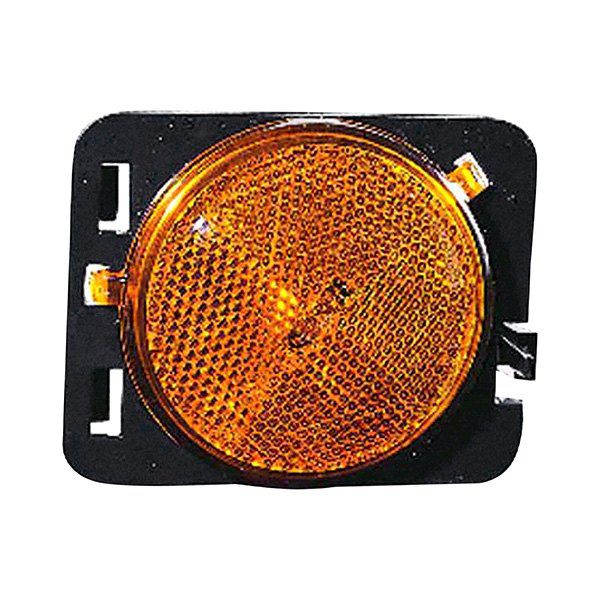 CAPA Replacement Side Marker Light; Amber; Passenger Side (07-18 Jeep Wrangler JK)