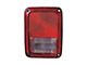 Replacement Tail Light; Chrome Housing; Red/Clear Lens; Driver Side (07-18 Jeep Wrangler JK)