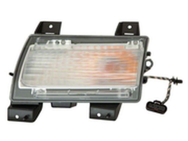 Replacement Turn Signal/Parking Light; Clear; Driver Side (18-24 Jeep Wrangler JL)