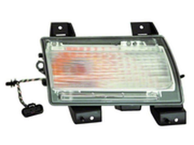Replacement Turn Signal/Parking Light; Clear; Passenger Side (18-24 Jeep Wrangler JL)