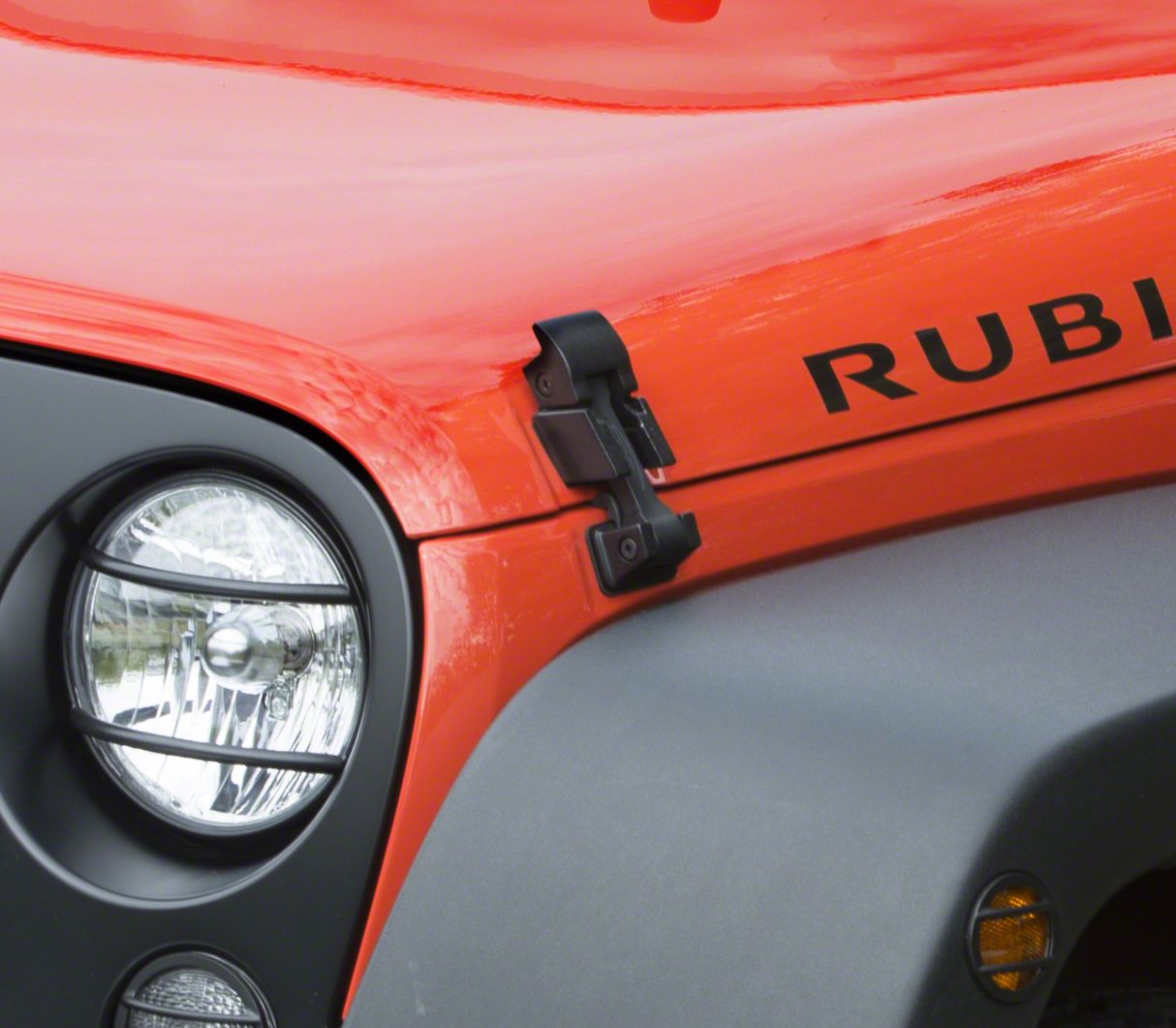 Jeep Wrangler Hood Hold Downs; Black (0718 Jeep Wrangler JK)