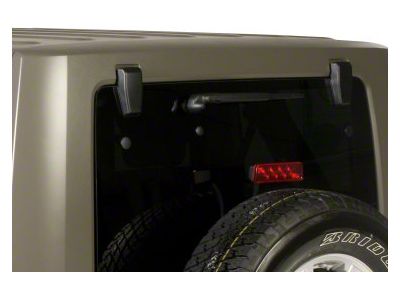 Liftgate Covers; Black (07-18 Jeep Wrangler JK)