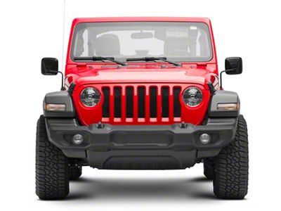 Outback Mirrors; Gloss Black (20-23 Jeep Gladiator JT)