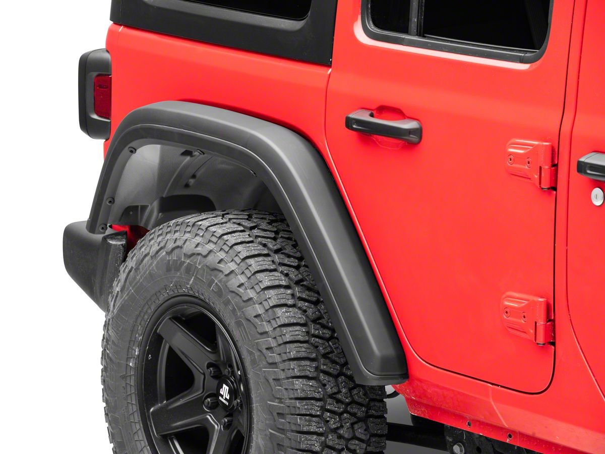 MP Concepts Jeep Wrangler High Clearance Fender Flares; Rear J138355-JL  (18-23 Jeep Wrangler JL) - Free Shipping