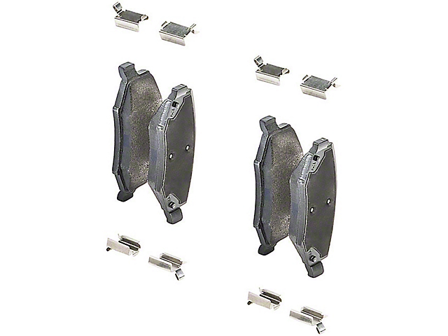 Mopar Semi-Metallic Brake Pads; Rear Pair (07-18 Jeep Wrangler JK)