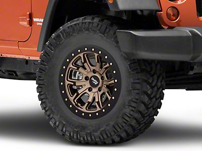 Dirty Life Jeep Wrangler DT-1 Matte Gold Wheel; 17x9 9303-7973MGD12 (07-18 Jeep  Wrangler JK)