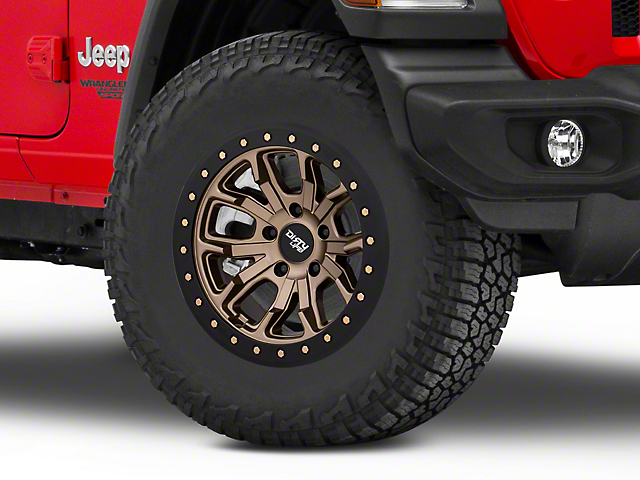 Dirty Life DT-1 Matte Gold Wheel; 17x9 (18-23 Jeep Wrangler JL)
