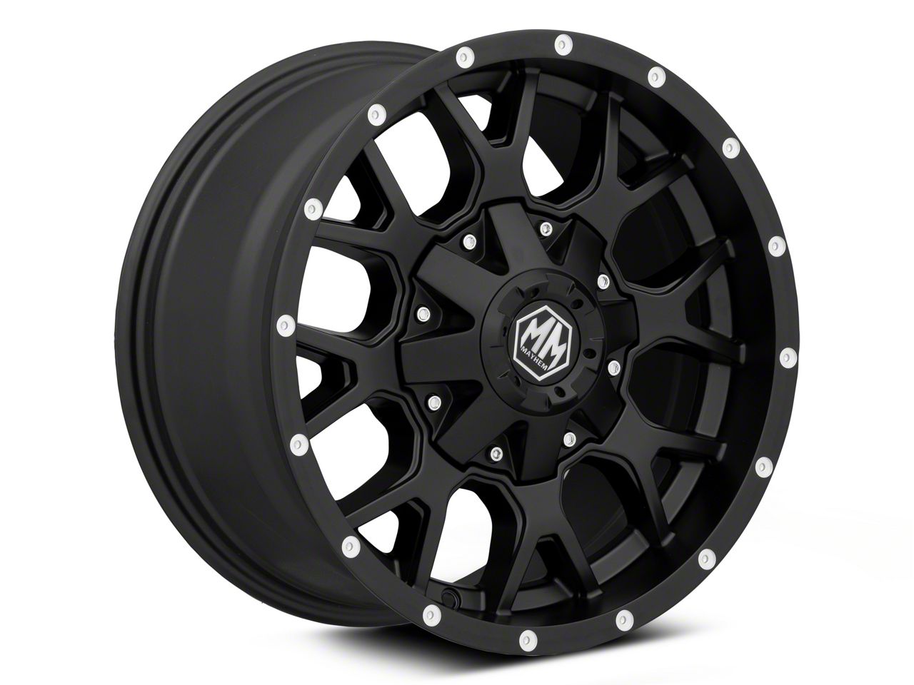 Mayhem Wheels Warrior Matte Black Wheel; 17x9 (07-18 Jeep Wrangler JK)