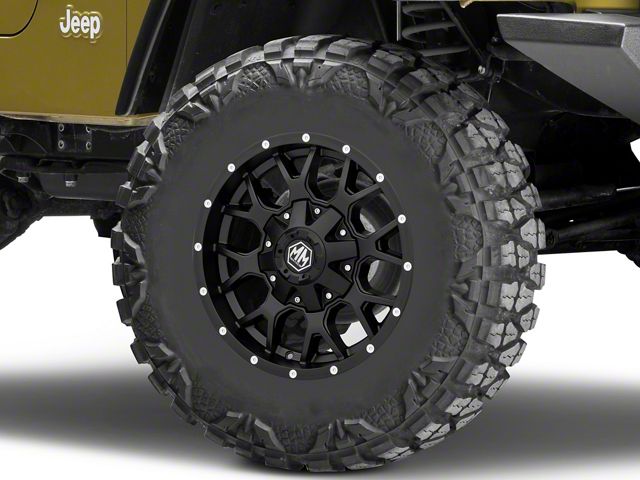 Mayhem Wheels Warrior Matte Black Wheel; 17x9 (97-06 Jeep Wrangler TJ)