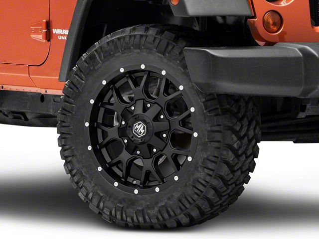Mayhem Wheels Warrior Matte Black Wheel; 20x10 (07-18 Jeep Wrangler JK)