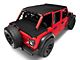 MasterTop Bimini Top Plus, Wind Stopper and Tonneau Cover Combo; MasterTwill (18-24 Jeep Wrangler JL 4-Door w/ Hard Top)