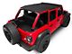 MasterTop Bimini Top Plus, Wind Stopper and Tonneau Cover Combo; MasterTwill (18-24 Jeep Wrangler JL 4-Door w/ Hard Top)