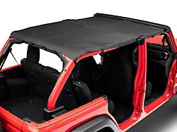 MasterTop Bimini Top Plus; Black Diamond (18-22 Jeep Wrangler JL 4-Door)