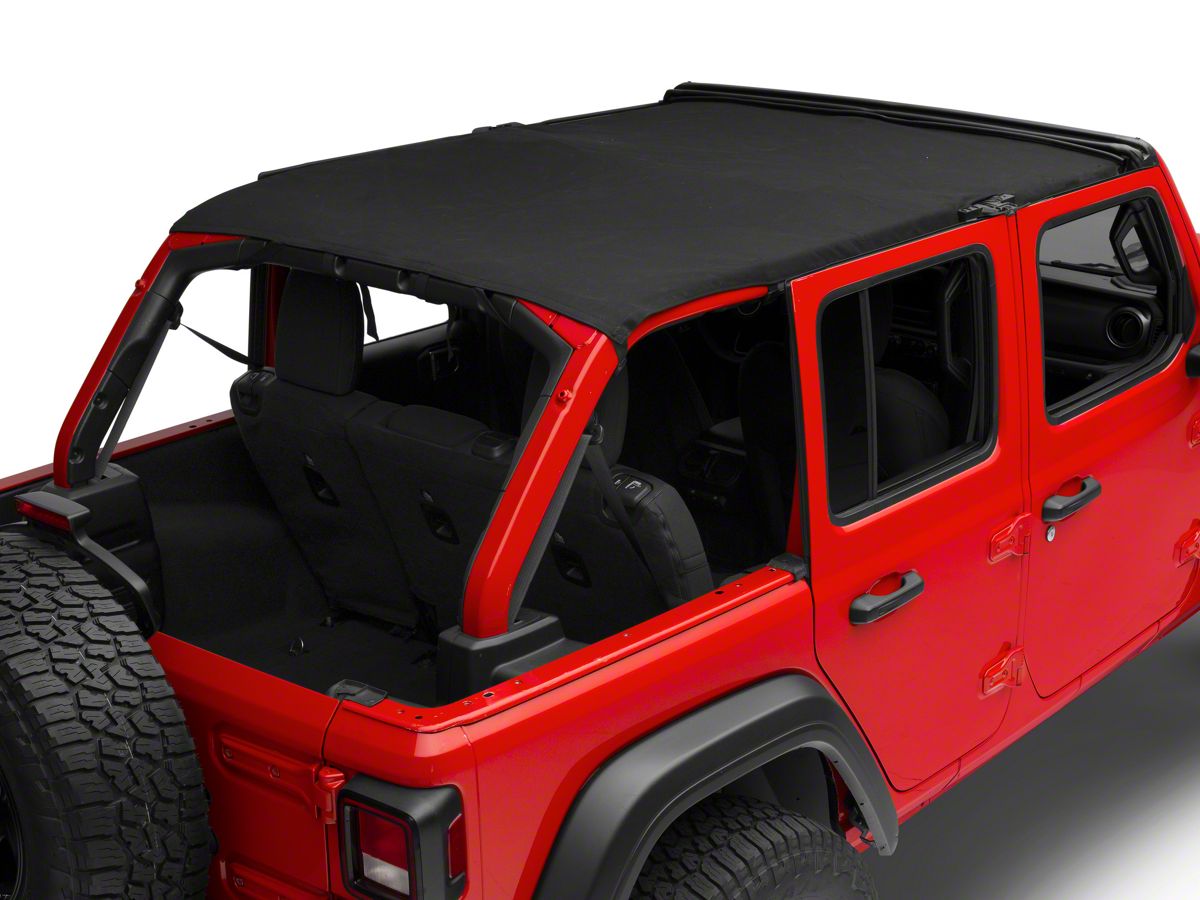 MasterTop Jeep Wrangler Bimini Top Plus; MasterTwill 14300624 (18-23 Jeep  Wrangler JL 4-Door) - Free Shipping