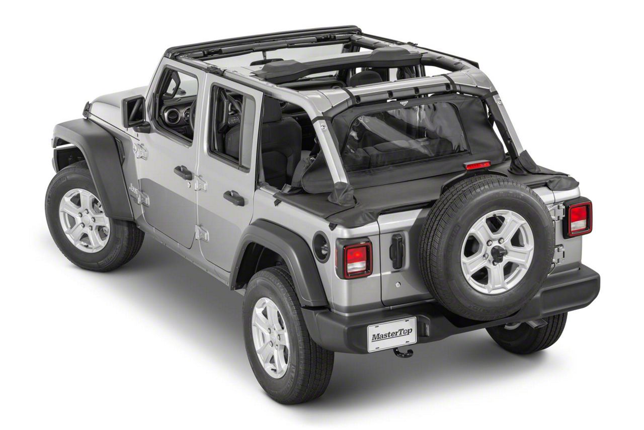 MasterTop Jeep Wrangler Tonneau Cover; Black Diamond 14500635 (18-23 ...